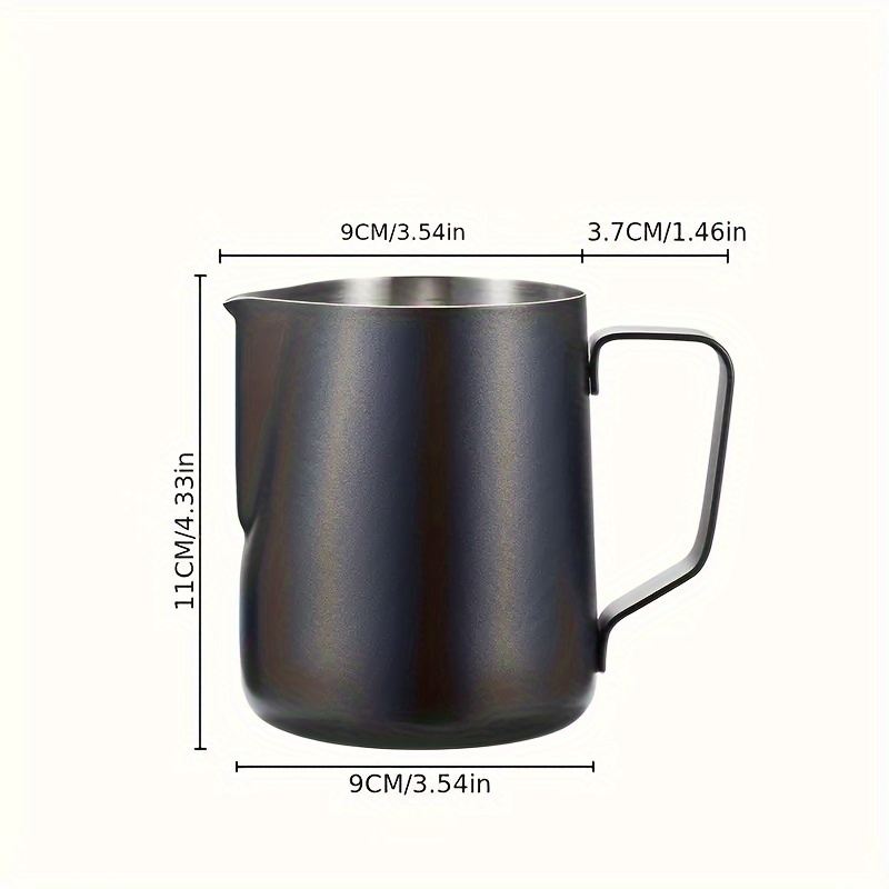 1pc milk frothing pitcher cup stainless steel steaming pitcher milk frother steamer cup espresso cup milk jug cappuccino barista tools espresso machine accessories