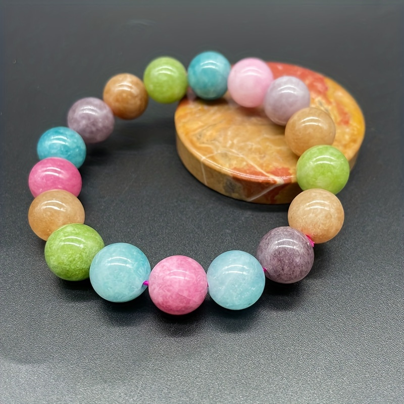 Y2K Candy Colored Jade Bracelet Gift Boxed