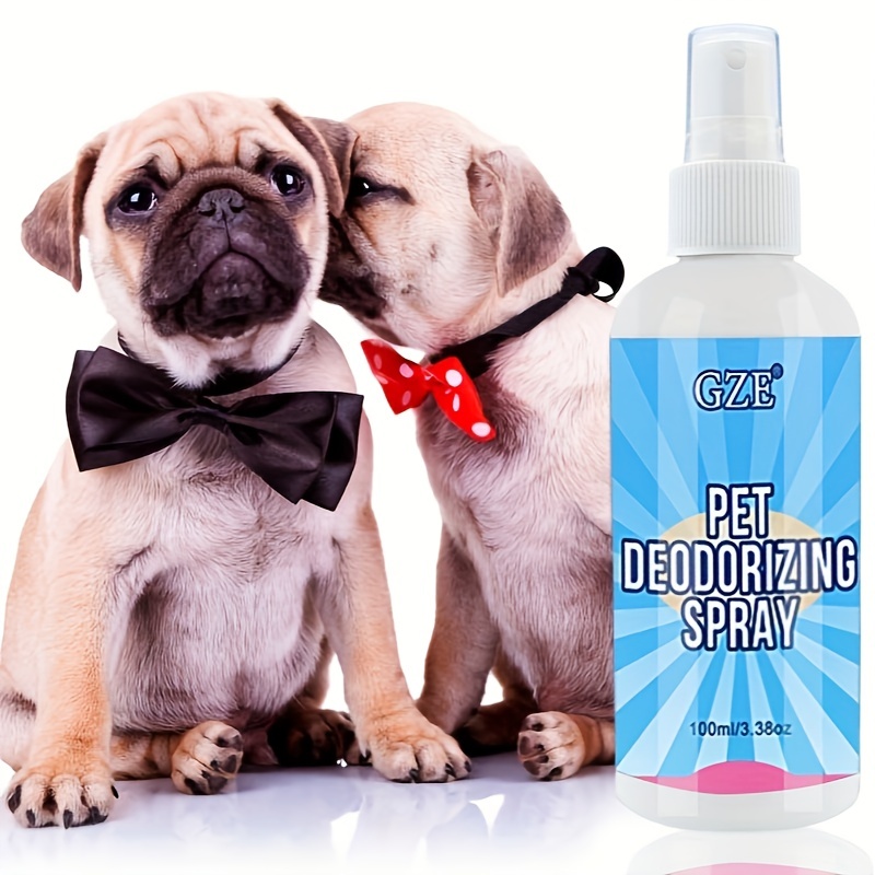 Dog deodorizing spray that neutralizes odors