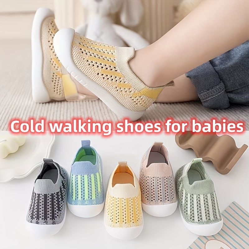 calcetines para bebés zapatos Calcetines de algodón para bebés Zapatos  Antideslizantes Elástico Suave Transpirable Interior Exterior Bebé  Zapatilla