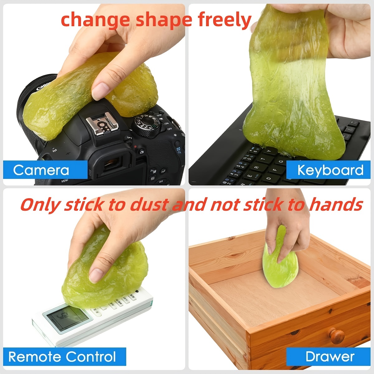 Magic Sticky Dust Dirt Cleaner Soft Glue Gum Gel For Car Keyboard