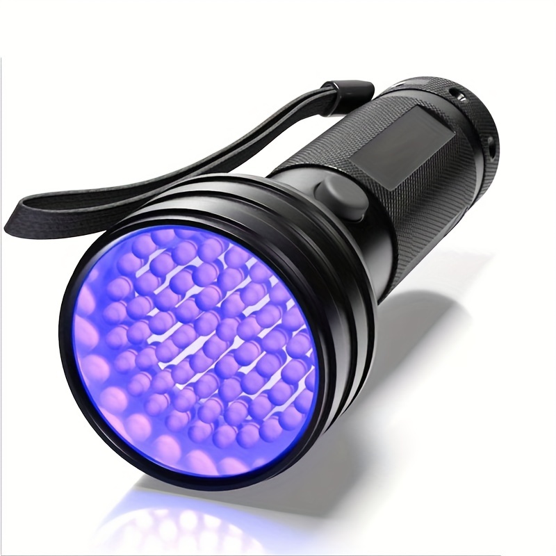 1pc Rechargeable Zoomable UV Flashlight Black Light 395nm,Ultraviolet  Flashlight Detector For Pet Urine Stain,Resin Curing,Scorpion Hunting