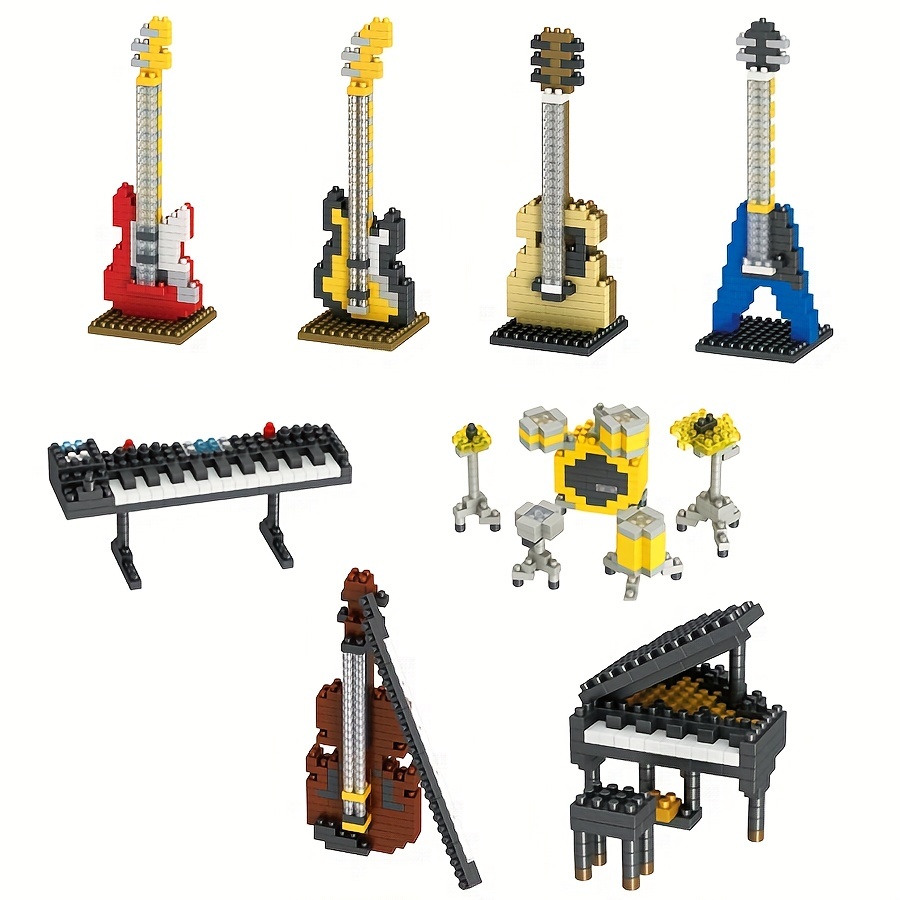 Musical Instruments Series Building Block Toys Educational - Temu