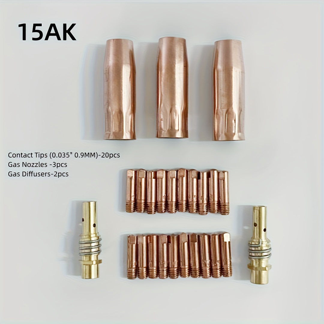 Embouts de contact cuivre premium 40 pièces pour MB15 15AK MIGMAG 0 8 mm 0  9 mm