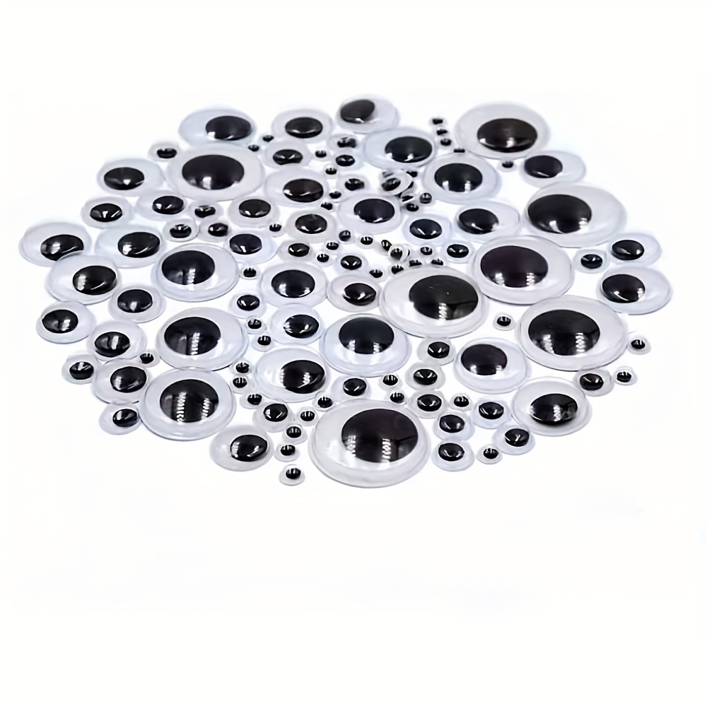 Black Googly Eyes Self Adhesive 7 Mixed Assorted Sizes To - Temu