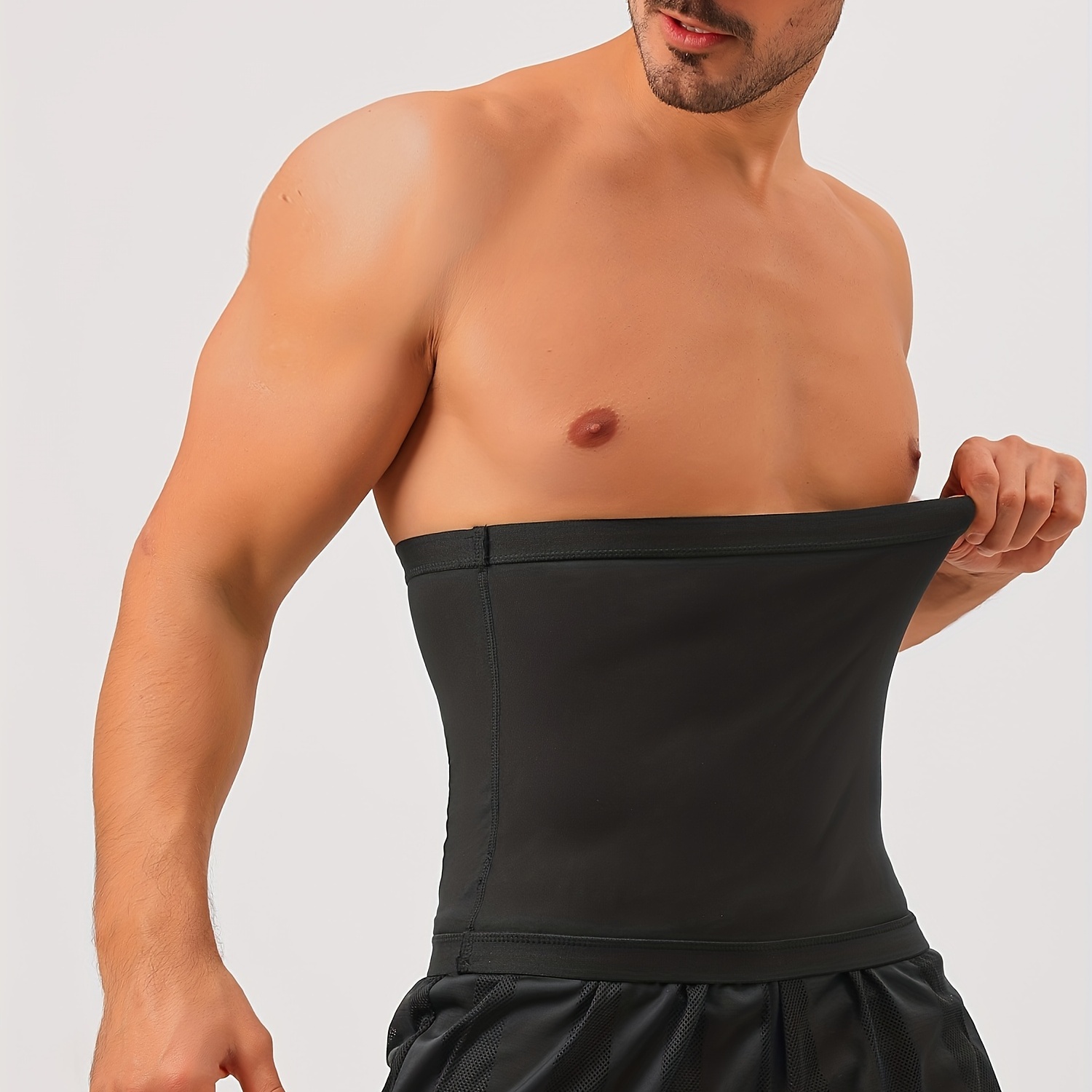 Order A Size Waist Trimmer Sauna Ab Belt Men Waist Trainer - Temu