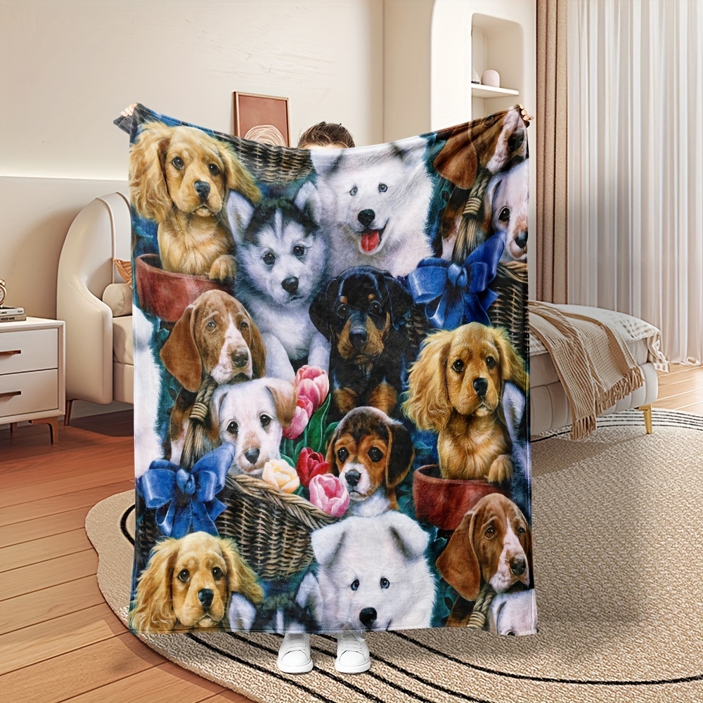 Puppy discount print blanket