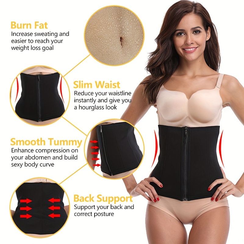 Waist Trainer Corset for Weight Loss Women Tummy Control Body Shaper Sweat  Belt