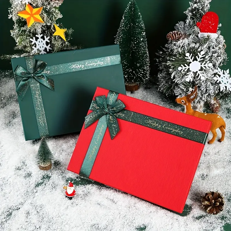 1pc Boîte cadeau De Noël Boîte Vide Boîte cadeau Vert - Temu Canada