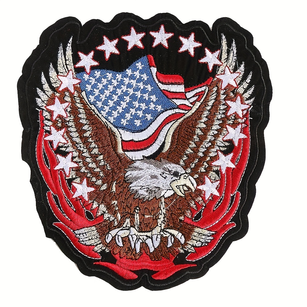 High Quality America National Flag Eagle Embroidery Badge Arm