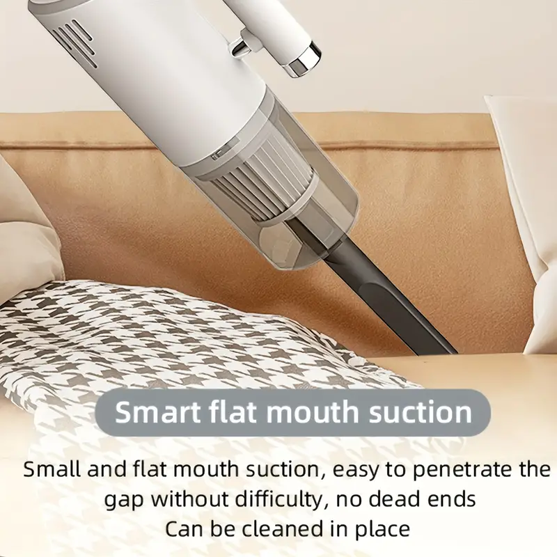 portable vacuum cleaner cordless high power 120w deep filtration wet dry handheld wireless vacuum cleaner household car compact large suction mini vacuum cleaner details 5