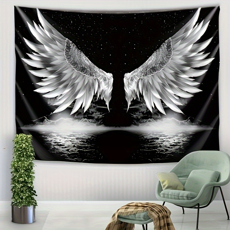 Black Fallen Angel Wings - Temu