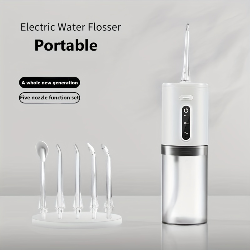 intelligent electric oral irrigator portable household hand held oral tooth cleaner water dental floss details 10