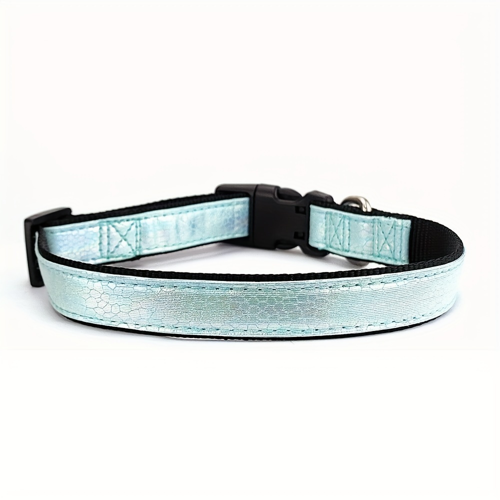 TEMU [customized] Uv Personality Luminous Dog Collar, Dog Name And Phone Number Customized To Prevent , And The Size Adjusted