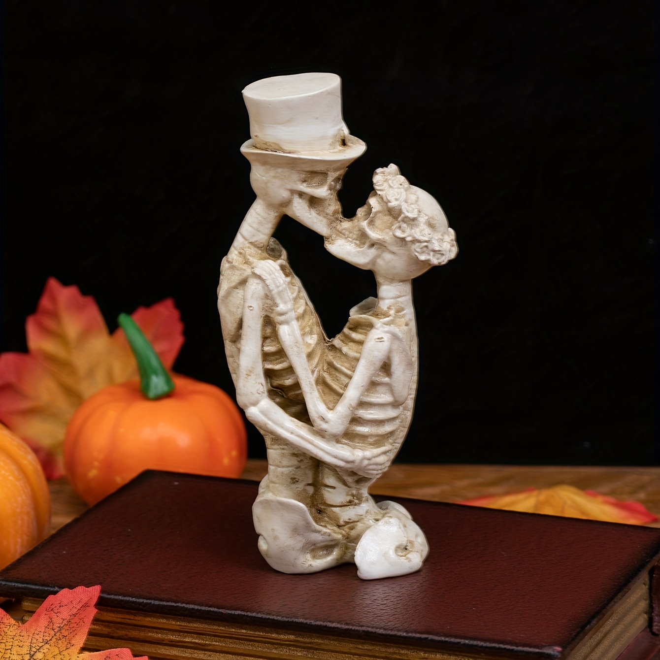 1pc Coole Skelett-Figuren, Schädel-Figur-Statue Dekor, Miniatur