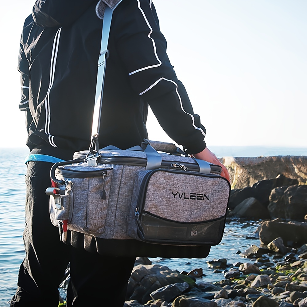 Yvleen Large Fishing Tackle Storage Bag 100% Water resistant