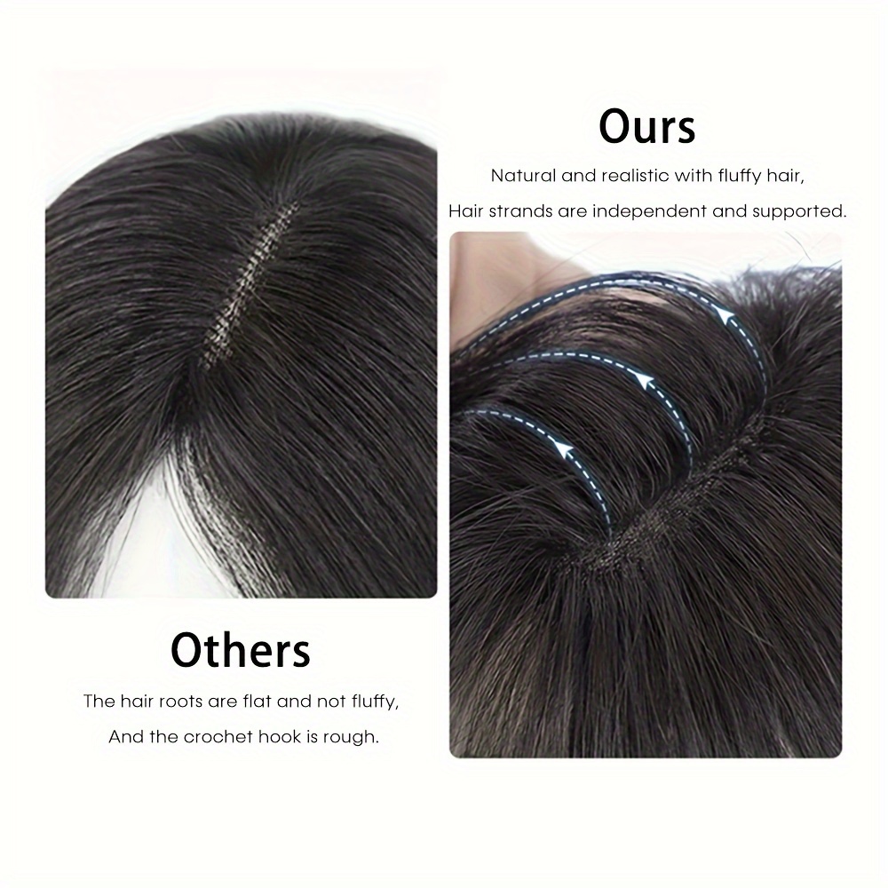 Synthetic Partial Bangs Curtain Bangs Hair Piece Topper Hair