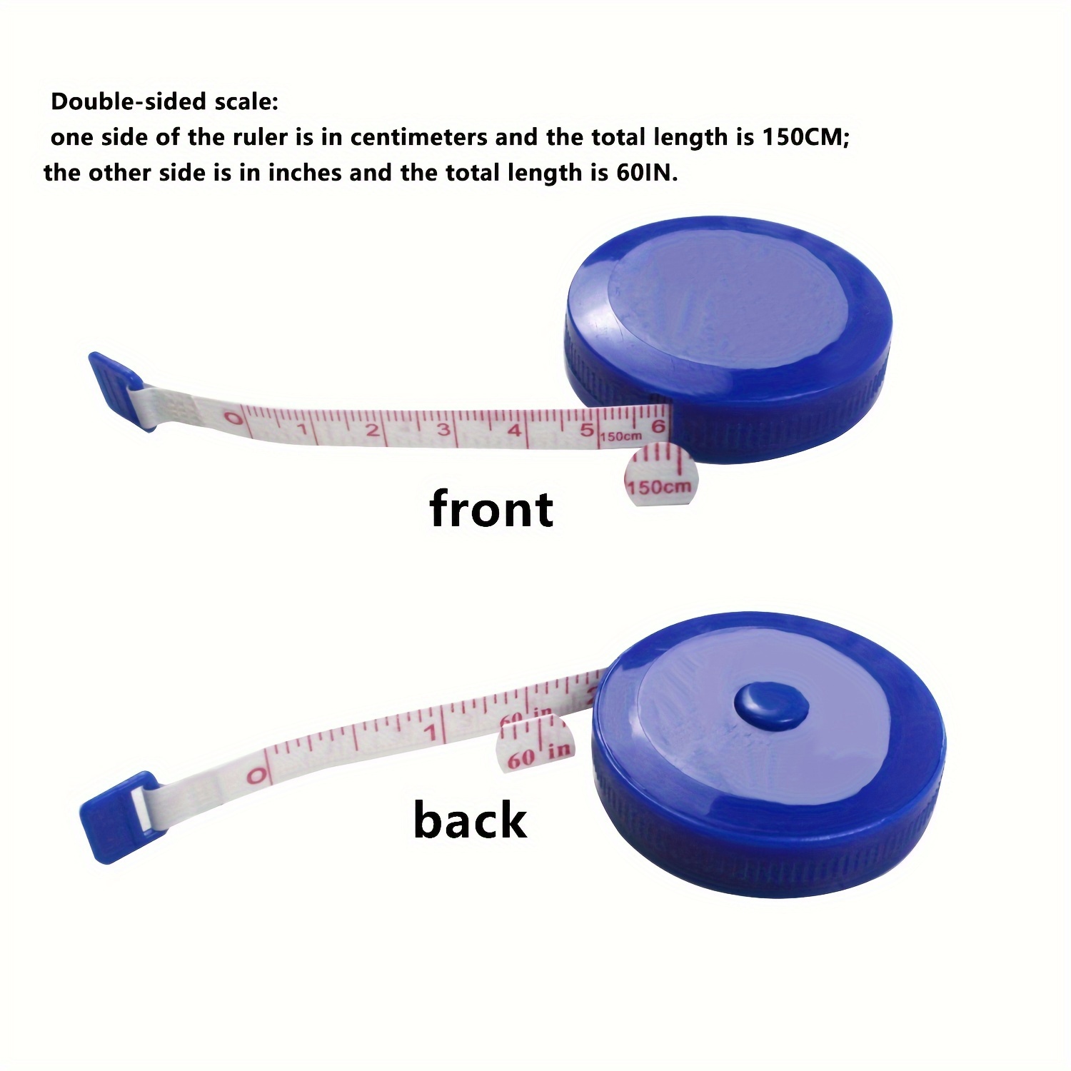 Soft Tape Measure Retractable Measurement Body Fabric Sewing Tailor Cloth  Knitting Craft Weight Loss Measurement Retractable Black Double Sided Tape  Measure Body Measurement - Temu Germany