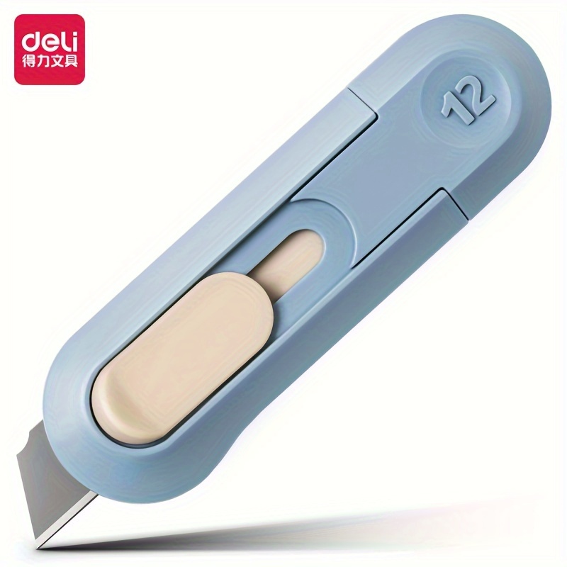 Mini Retractable Utility Knife, Pocket Sized Mini Box Opener, Blue