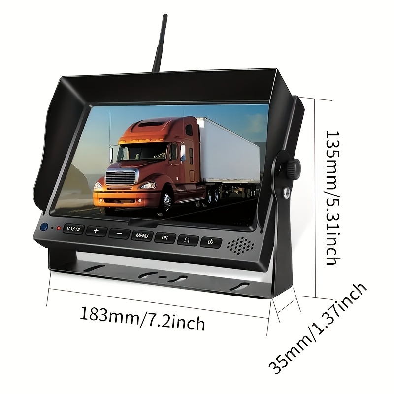 Wireless Reverse Image, Rv Backup Camera System, 2ch Camera For Truck  Trailer Temu