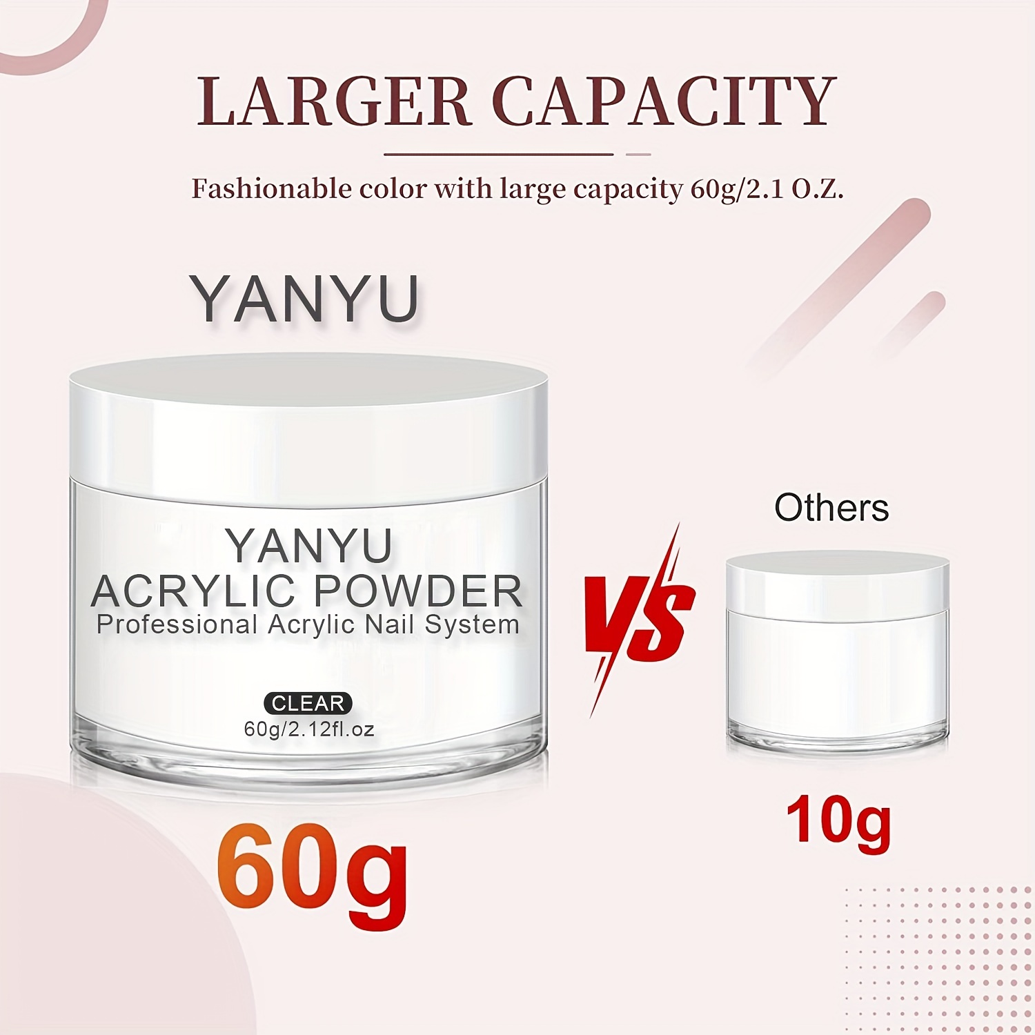 Acrylic Powder Kit 60g Nail Set Extension 3D Carving Supplies
