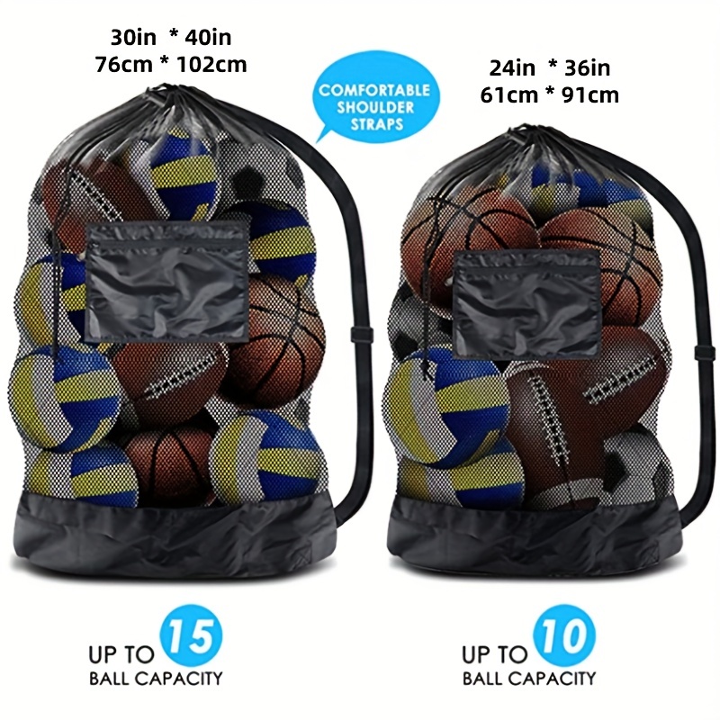 Oversized Sports Bag Mesh Bag Heavy duty Drawstring Bag Team - Temu