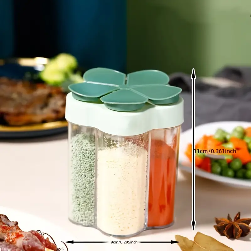 1 Travel Spice Containers, Shaker Jars, Clear Plastic Container