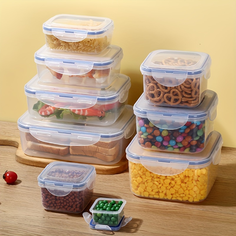 Refrigerator Storage Box With Flip Lid And Multiple - Temu