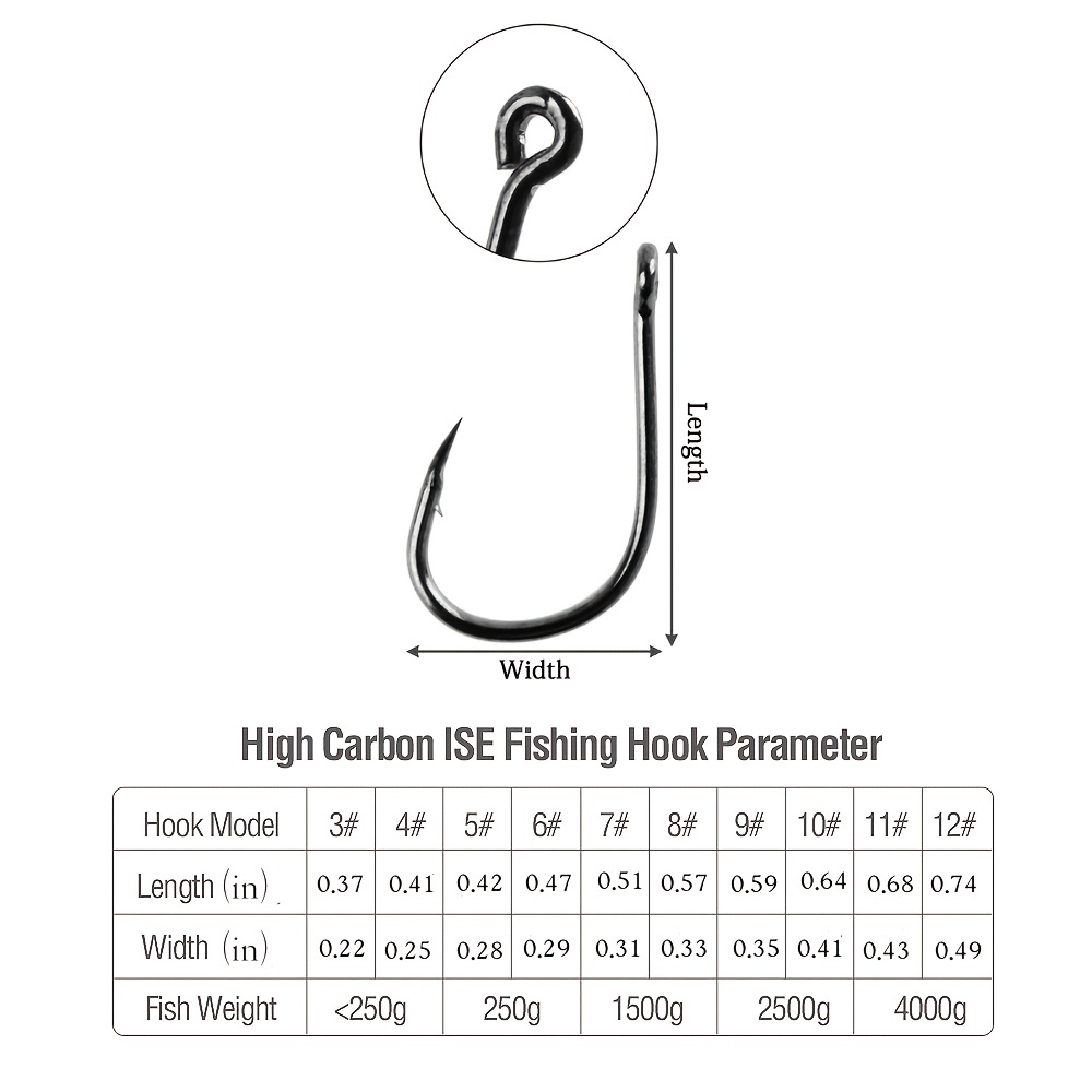 Premium Fishing Hook Set High Carbon Steel Hooks Stainless - Temu Canada