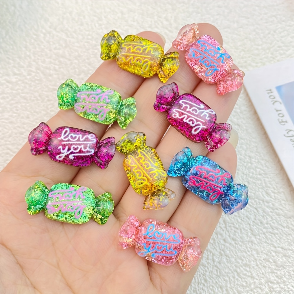 Resin Cute Fake Candy Set, Mixed Assorted Candy Mud Beads, Diy Craft  Decoration Scrapbooking Jewelry Making Supplies - Temu