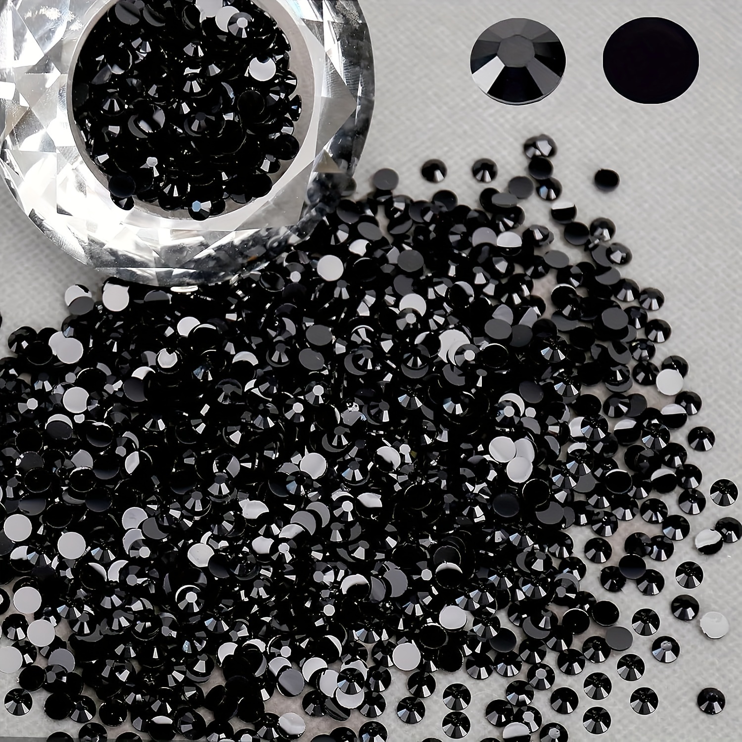 Black Jelly Resin Rhinestones – Kandiie Krafting Suppliies
