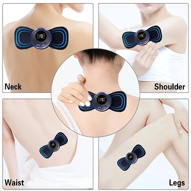 Portable Mini Electric Neck Massager Cervical Massage Back Massager  Stimulator