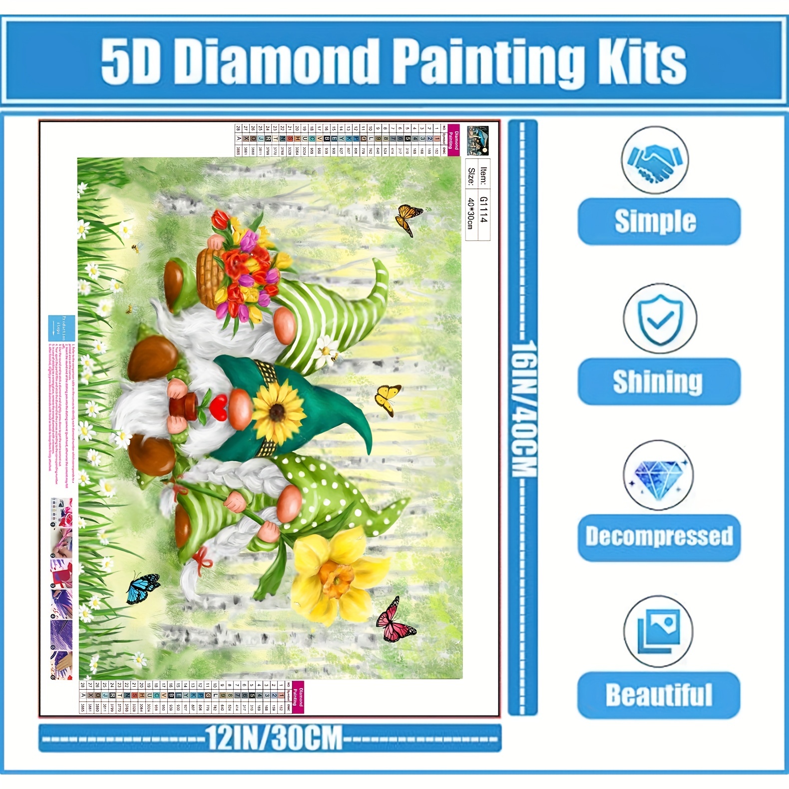 Welcome Spring Gonme Diamond Painting Kits for Adults Flowers