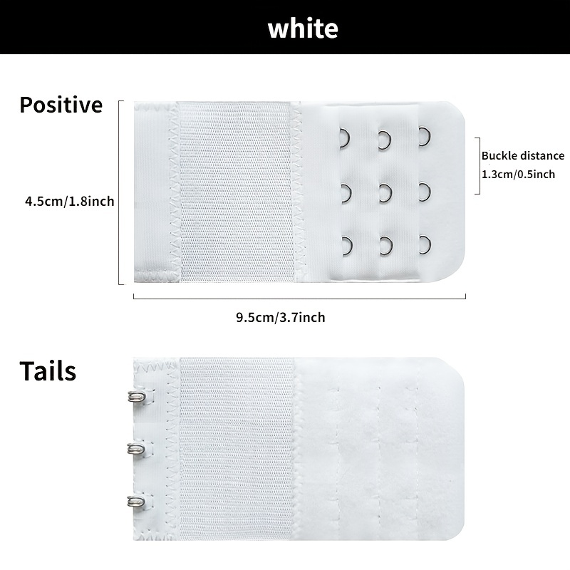 Adjustable Bra Strap Elastic - 1/2 X 15 1/2 - 1 Pair/Pack - White
