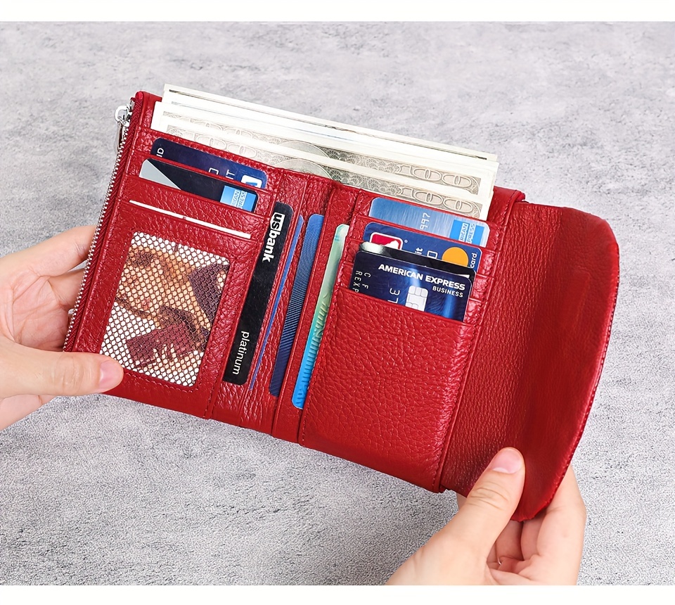 Leather Credit Card Holder, Leather Clutch Bags Purse