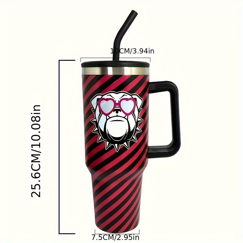 Georgia Bulldogs 40oz. Travel Tumbler with Handle