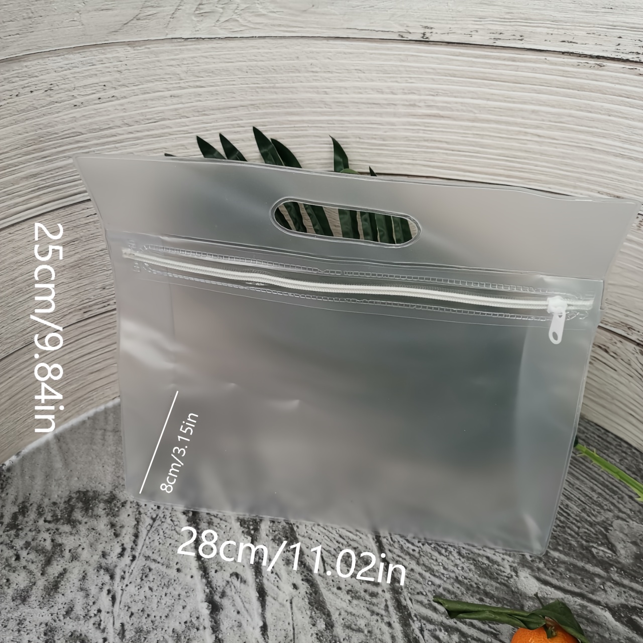 Transparent Frosted Zipper Bags Clothing Zipper - Temu