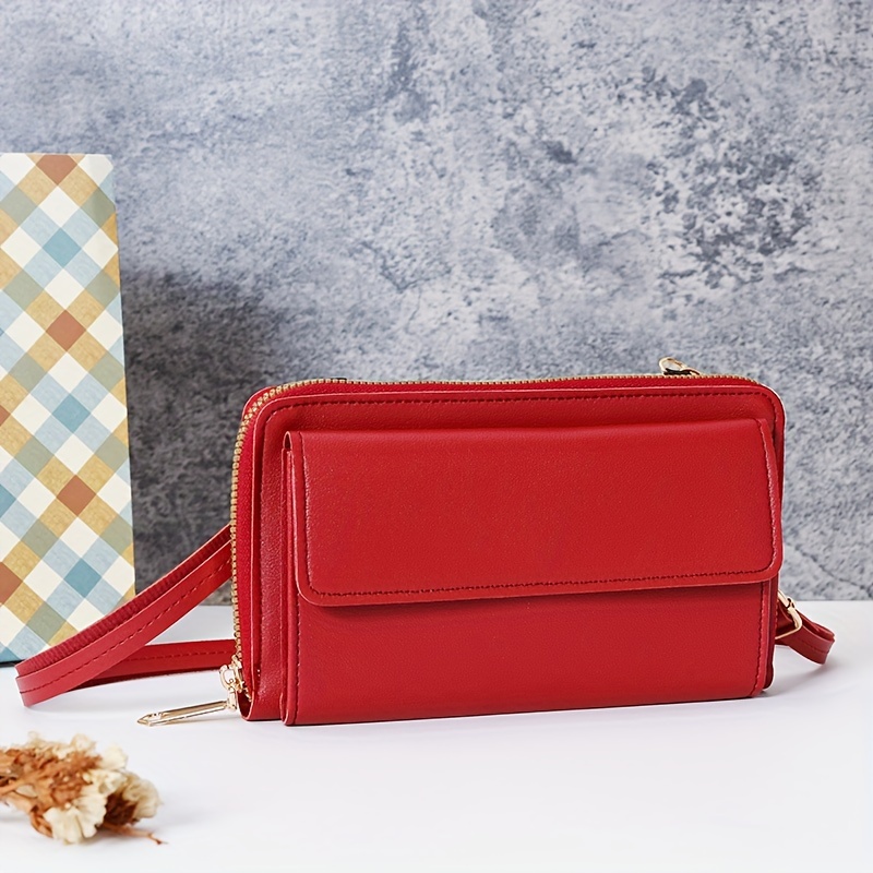 Touch Screen Mobile Phone Bag, Trendy Long Wallet For Women, Mini Crossbody  Bag & Coin Purse - Temu Denmark