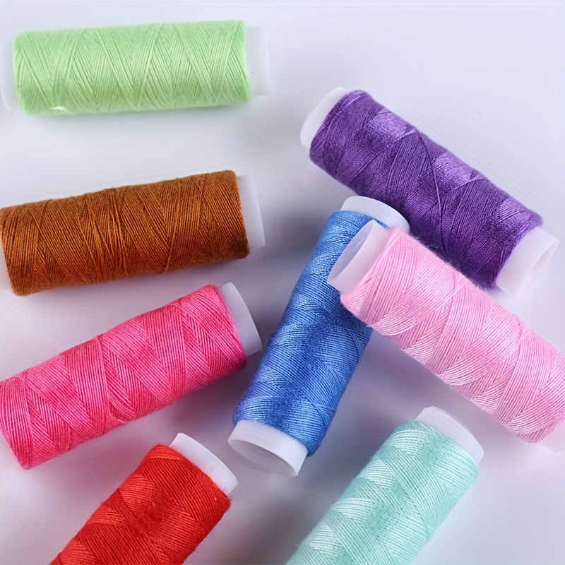 Cotton Sewing Thread 24 Colors Cotton Thread Sets Spools Threads Household  