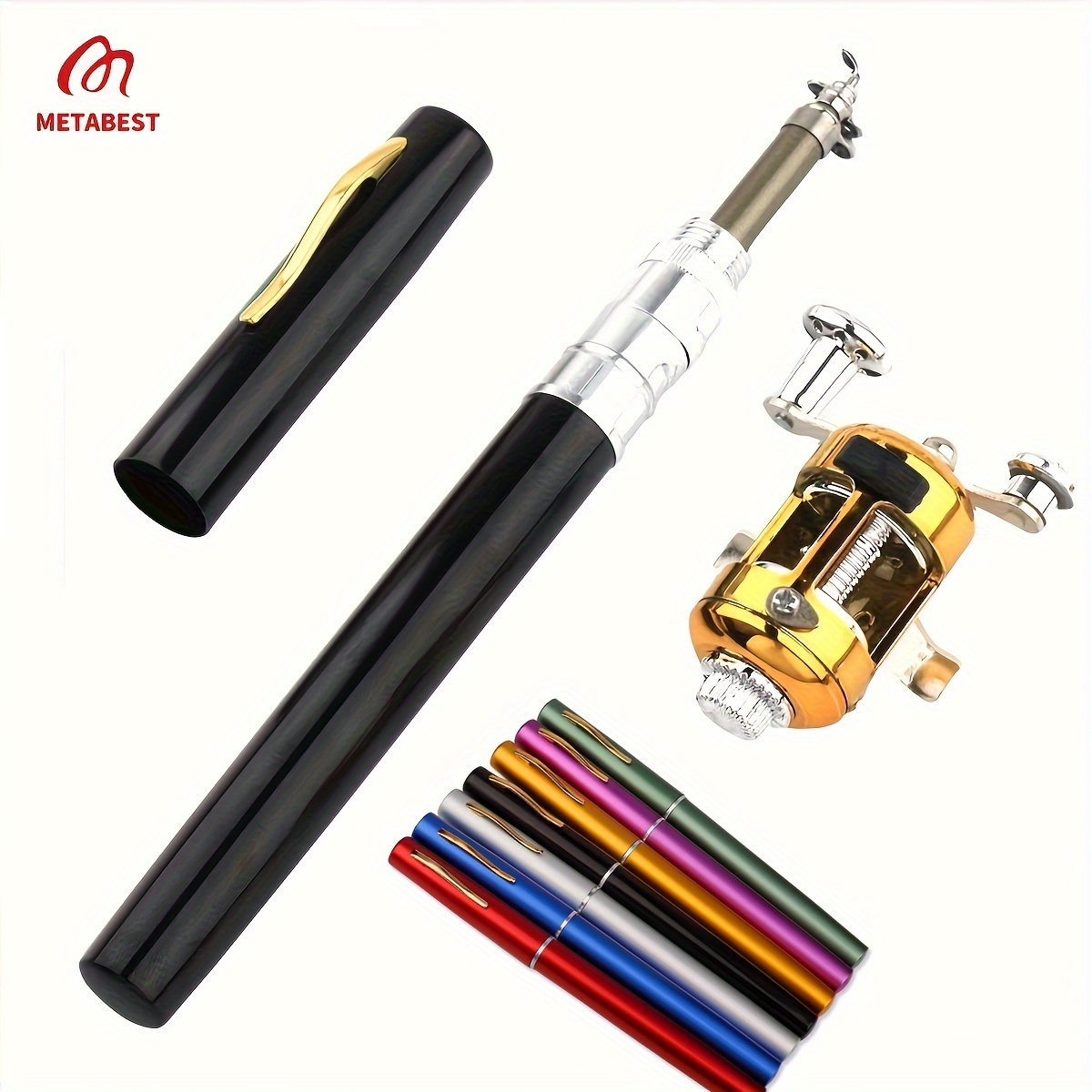 Portable Pen Mini Fishing Rod Retractable Mini Ice Pocket - Temu