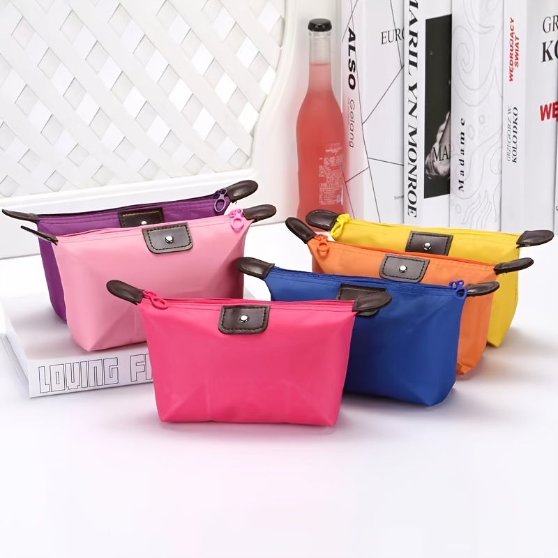 Portable Simple Cosmetic Bag Lightweight Versatile Zipper Pouch Travel Toiletry Wash Bag