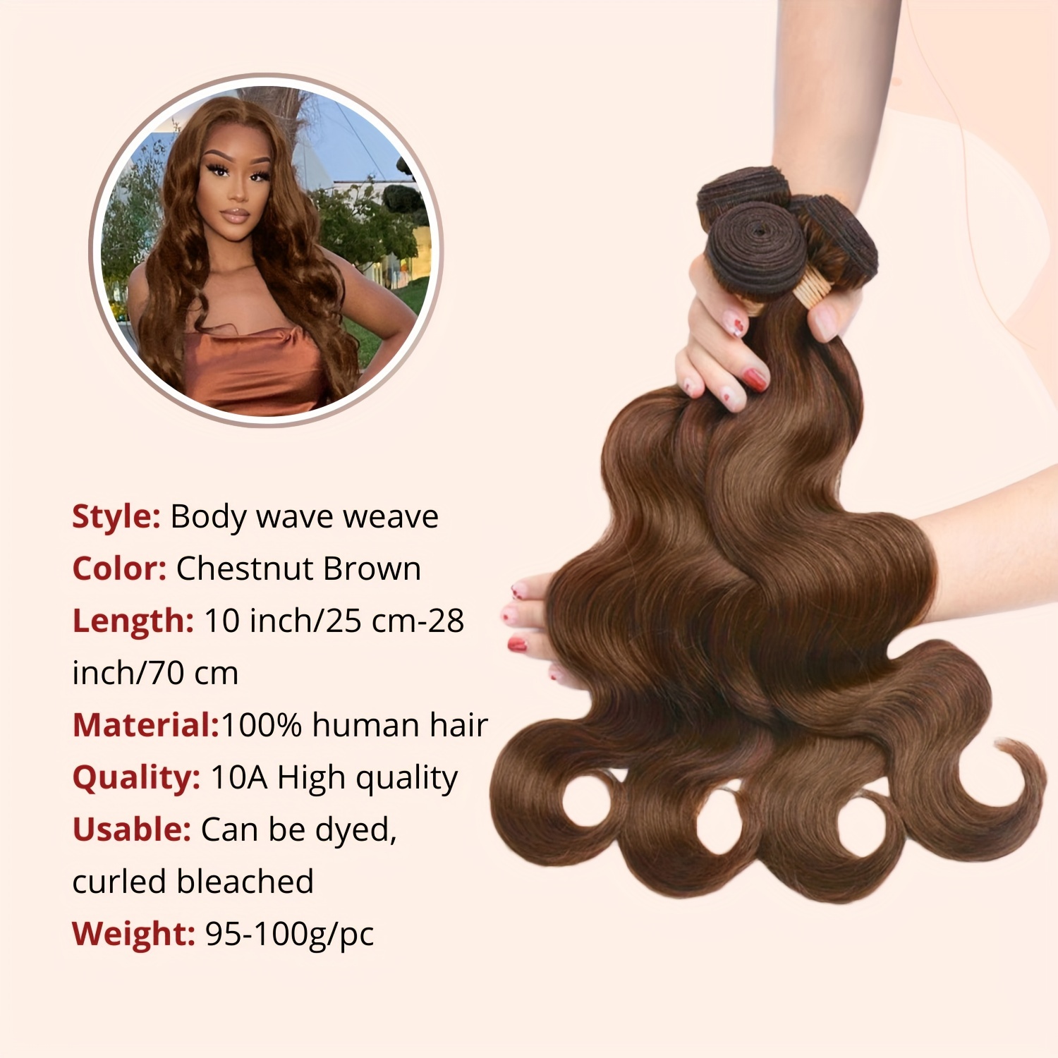 1 Bundle of Loose Wave Sew-In Weave Extension