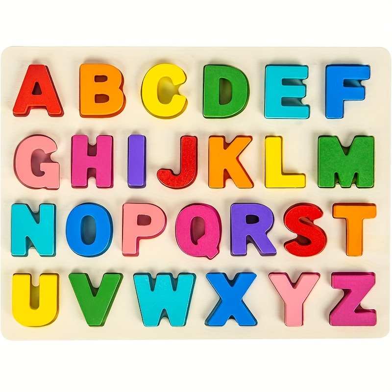 26 Style Alphabet Building Blocks Kit English Letters Lore (a-z) Education  Bricks Puzzles Toys For Children Kids Birthday Gift