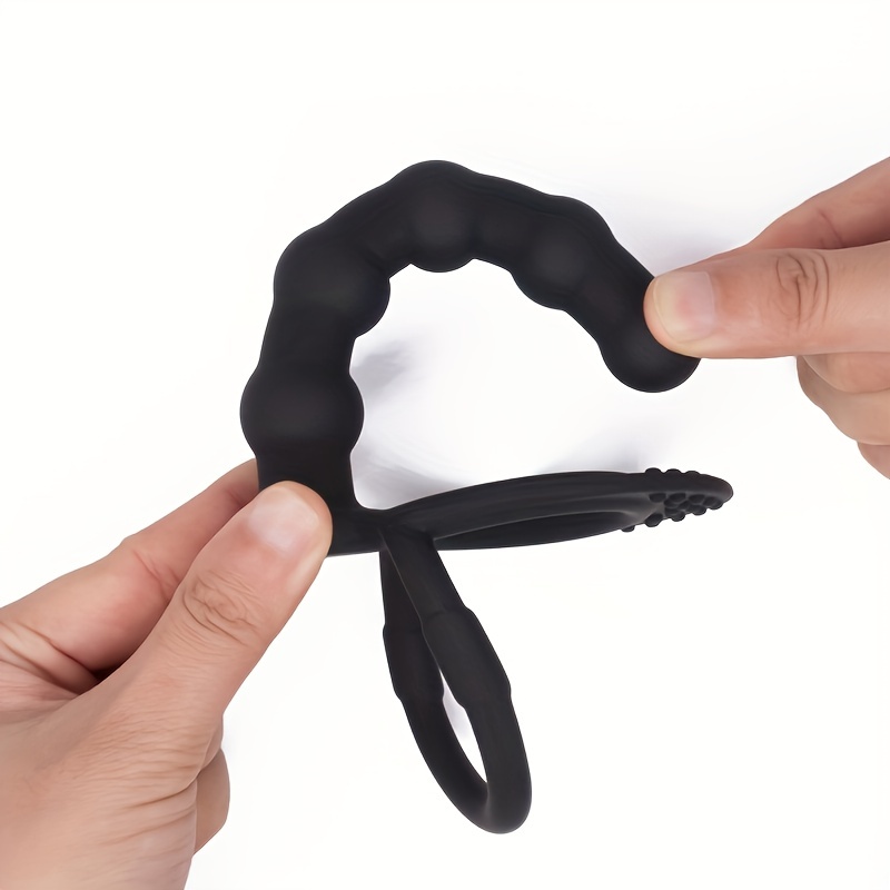 Silicone Strap On Penis Butt Plug Anal Beads With Cock Ring - Temu