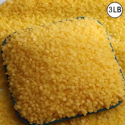 3LB Yellow Beeswax Pellets Food Grade Beeswax Triple Filtered Beeswax for  Candle Making Beeswax Pastilles for DIY Creams Lotions Lip Balm Soap
