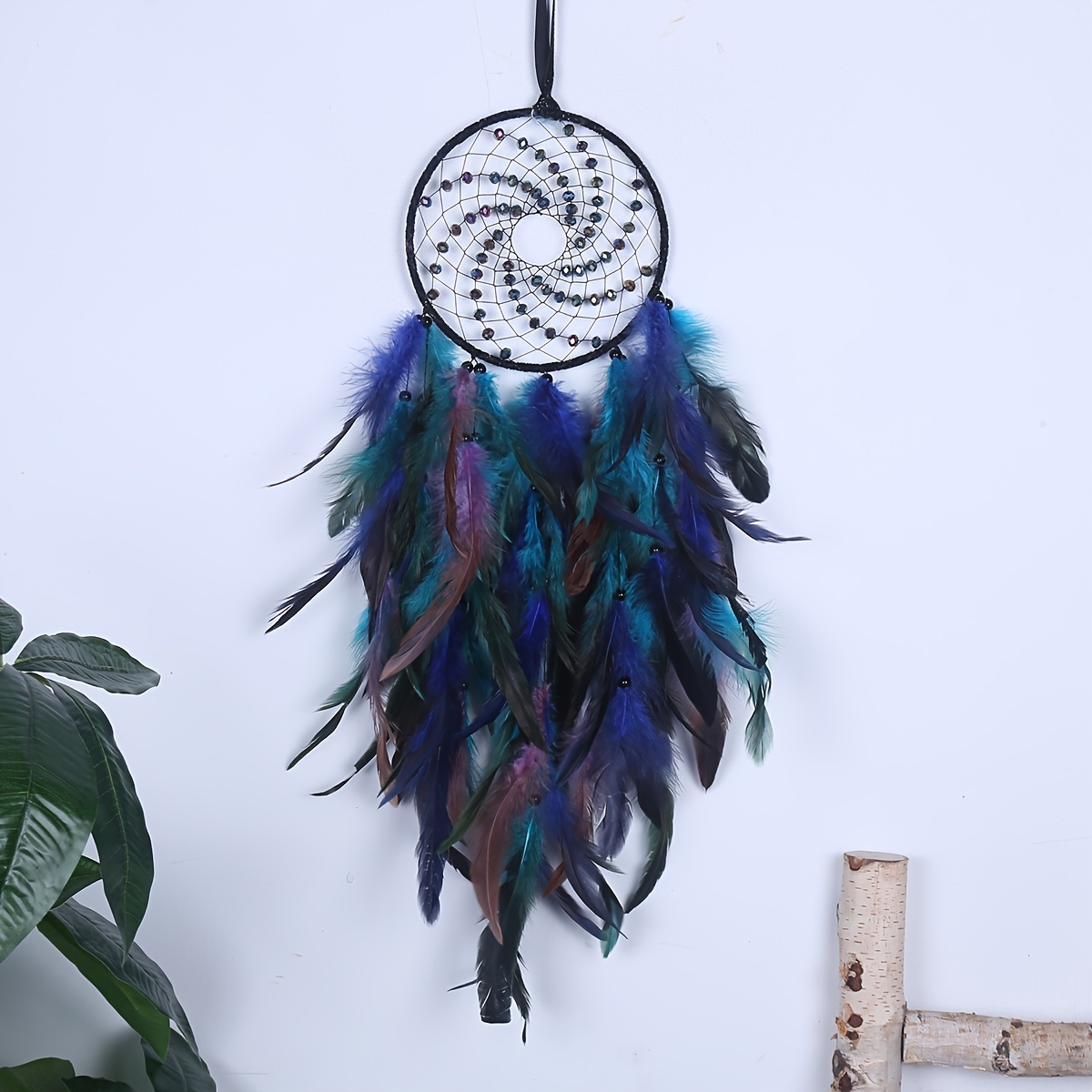 Handmade Halloween Pumpkin Style Dream Catcher black Feather - Temu