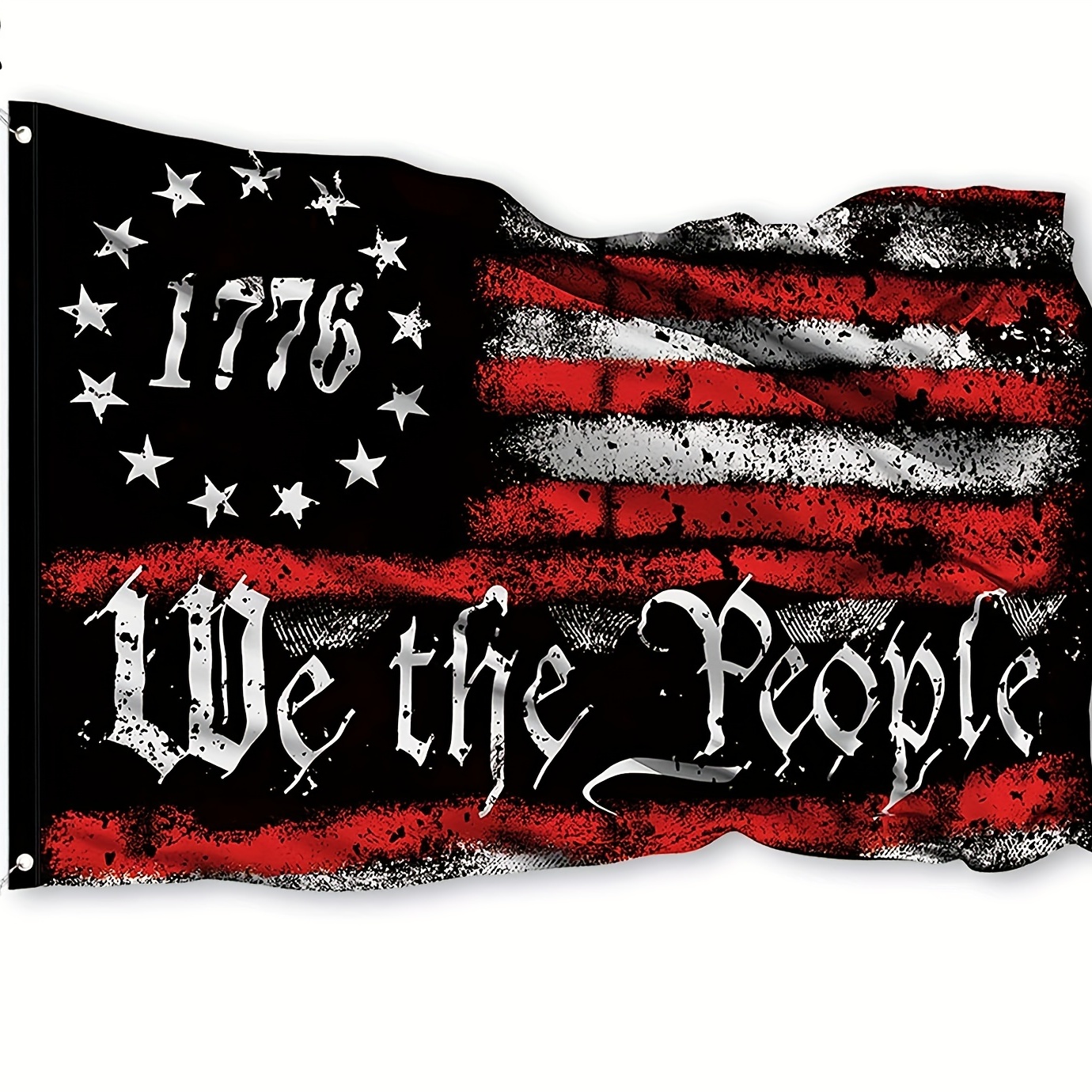 1pc we the people 1776 flag 3x5 outdoor betsy ross 13 stars american rebel constitution flags indoor garden decoration details 7
