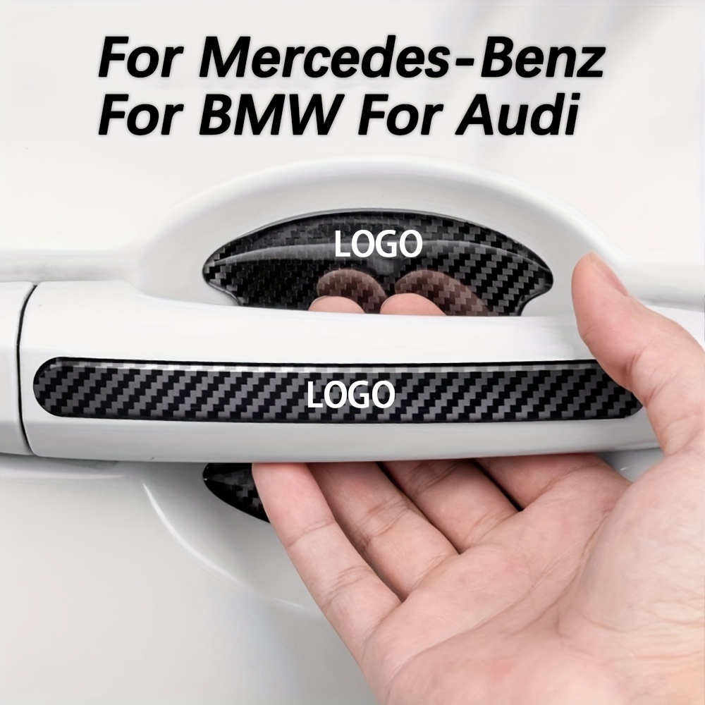 Für Benz BMW Audi Autotürgriffe, Kohlefaser-Schutzfolie, Türgriff,  Türschüssel, Universelle Modifizierte Dekoration, Kratzfester Aufkleber