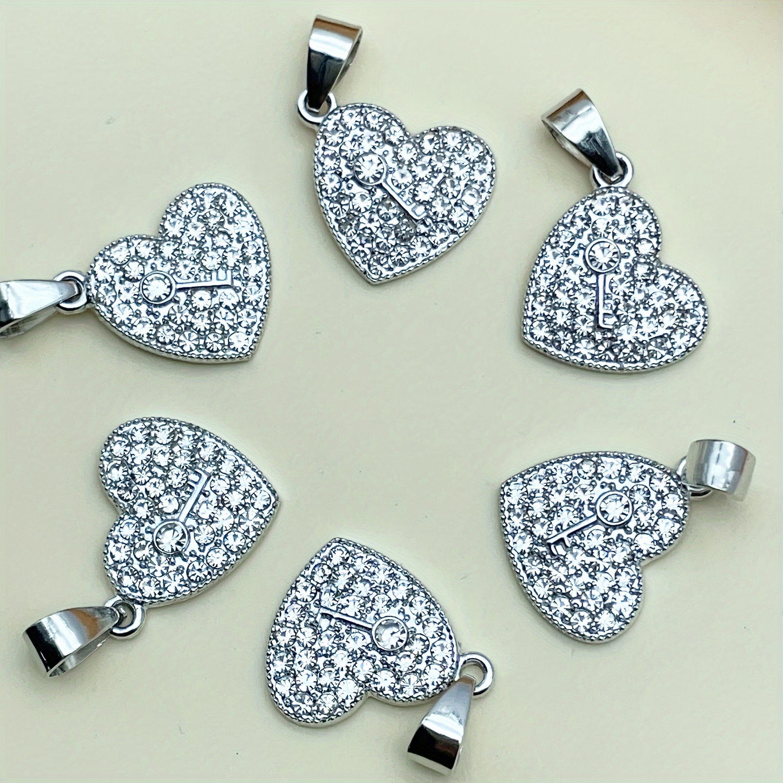 Punk Vintage Heart Nail Charms Gothic Charms 3d Droplets For - Temu