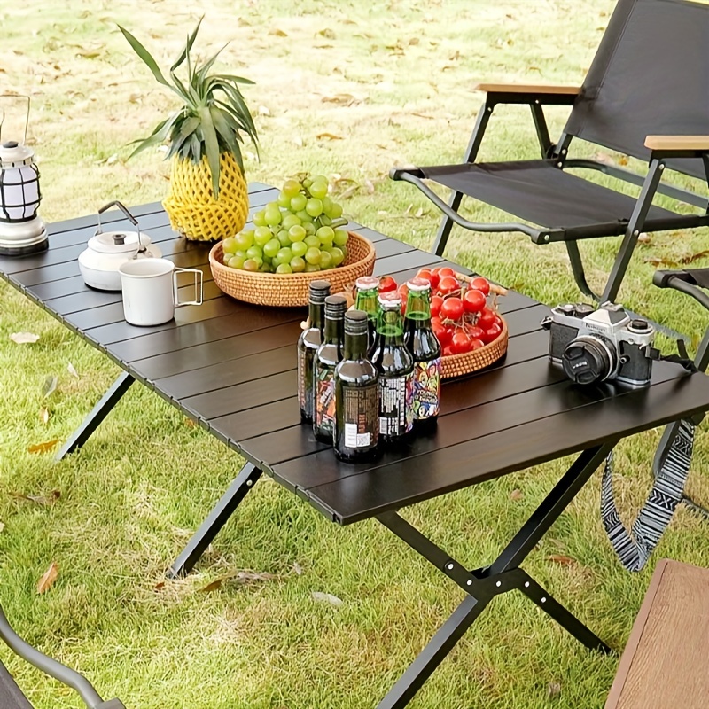 Mesa plegable al aire libre Mesa de camping portátil con tablero